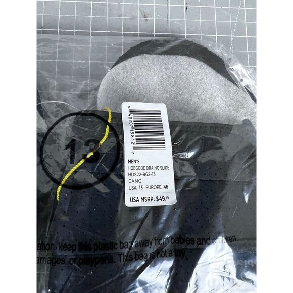 NWT Cobain Hobgood Draino Slide "Ocean Camo" Sandal Men's 13 US 46 EU ~NEW~ - Picture 9 of 9